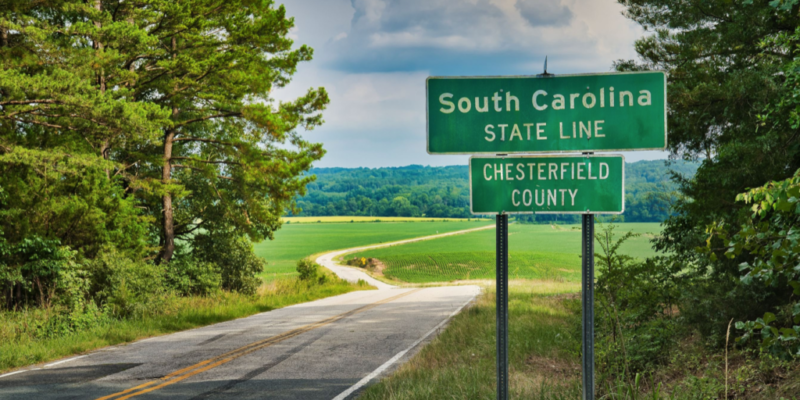 Picture of the South Carolina State Border