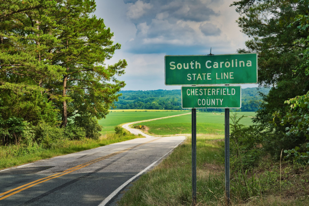 Picture of the South Carolina State Border